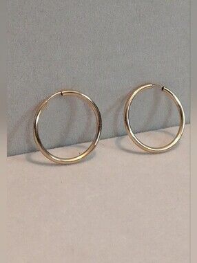 1.25" 18kt Gold Filled Hoop Earrings - W072126-02